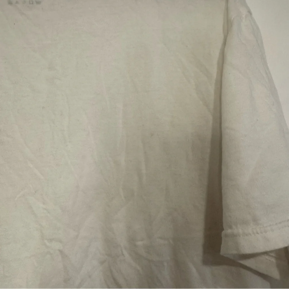 True Religion White Cotton Crew Neck T-shirt Size Large w/logo